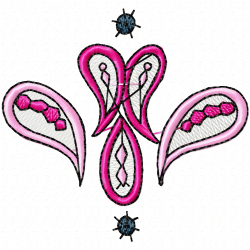 Flowers And Tree Embroidery Design 12